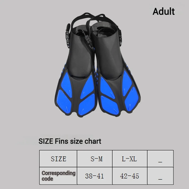 Factory-issued Snorkel Swim Diving Fins Flippers Professional Durable Rubber Silicone TPR Material Adult Scuba Scuba Diving