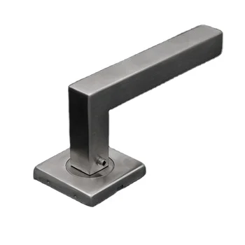 square industrial stainless Steel Tube indoor Door Locks And Handle