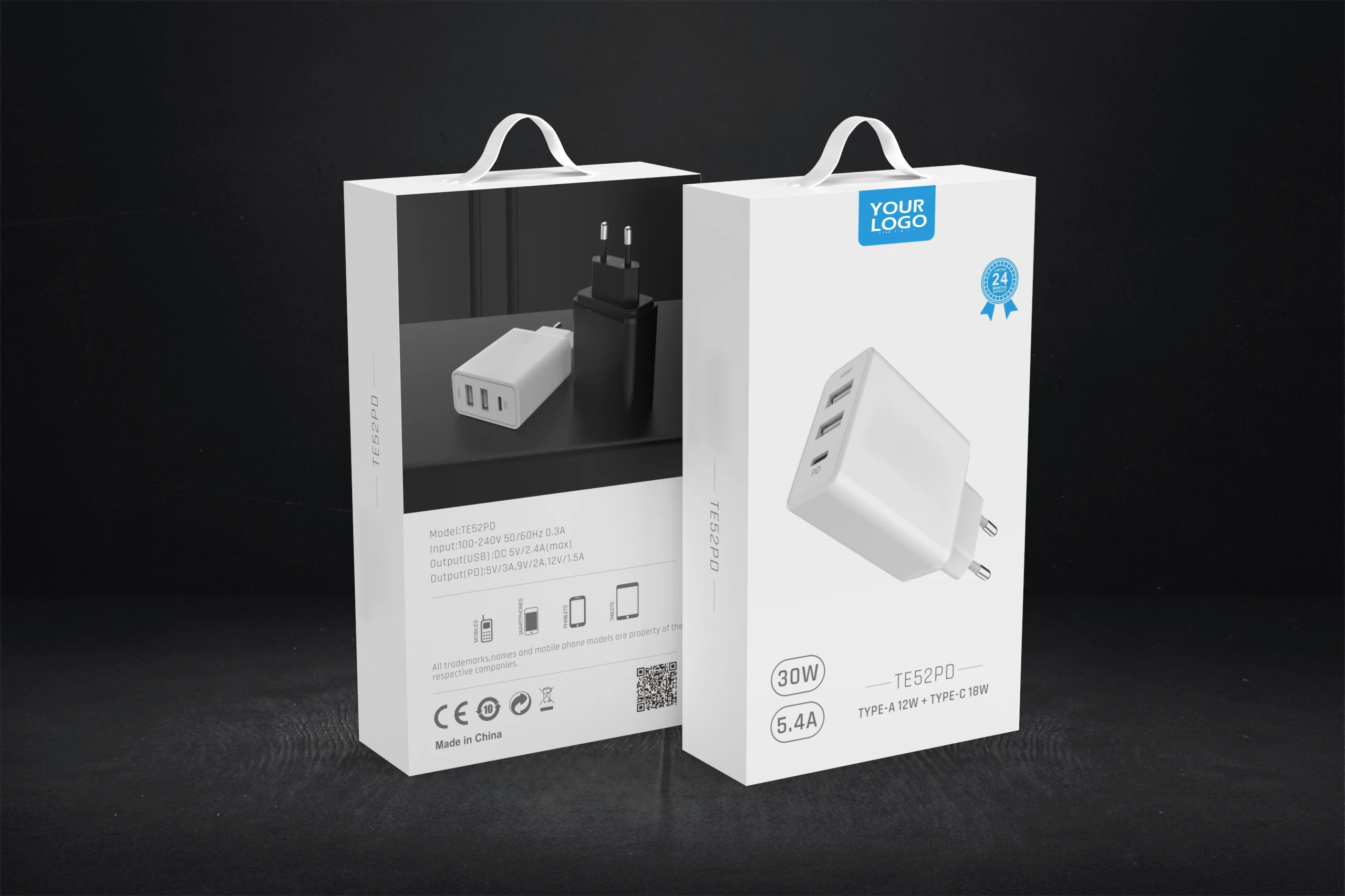  Dual multi port outlet USB c pd 20w charger usb wall fast phone for