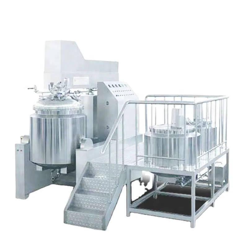 Large scale stainless steel type automatic homogenizier mixer vacuum homogenizing emulsifier emulsifying mixer