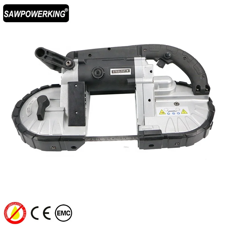 
SAWPOWERKING 114mm Portable Wood Cutting Machine Cutting Table Saw Machines Band Pipe Metal Pvc 60-102m/min 0.65mm 13.5kg 6.5kg 