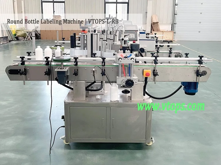 CE Approved 100ml 500ml Round Bottle Adhesive Sticker Automatic Labeling Machine for Plastic Jar