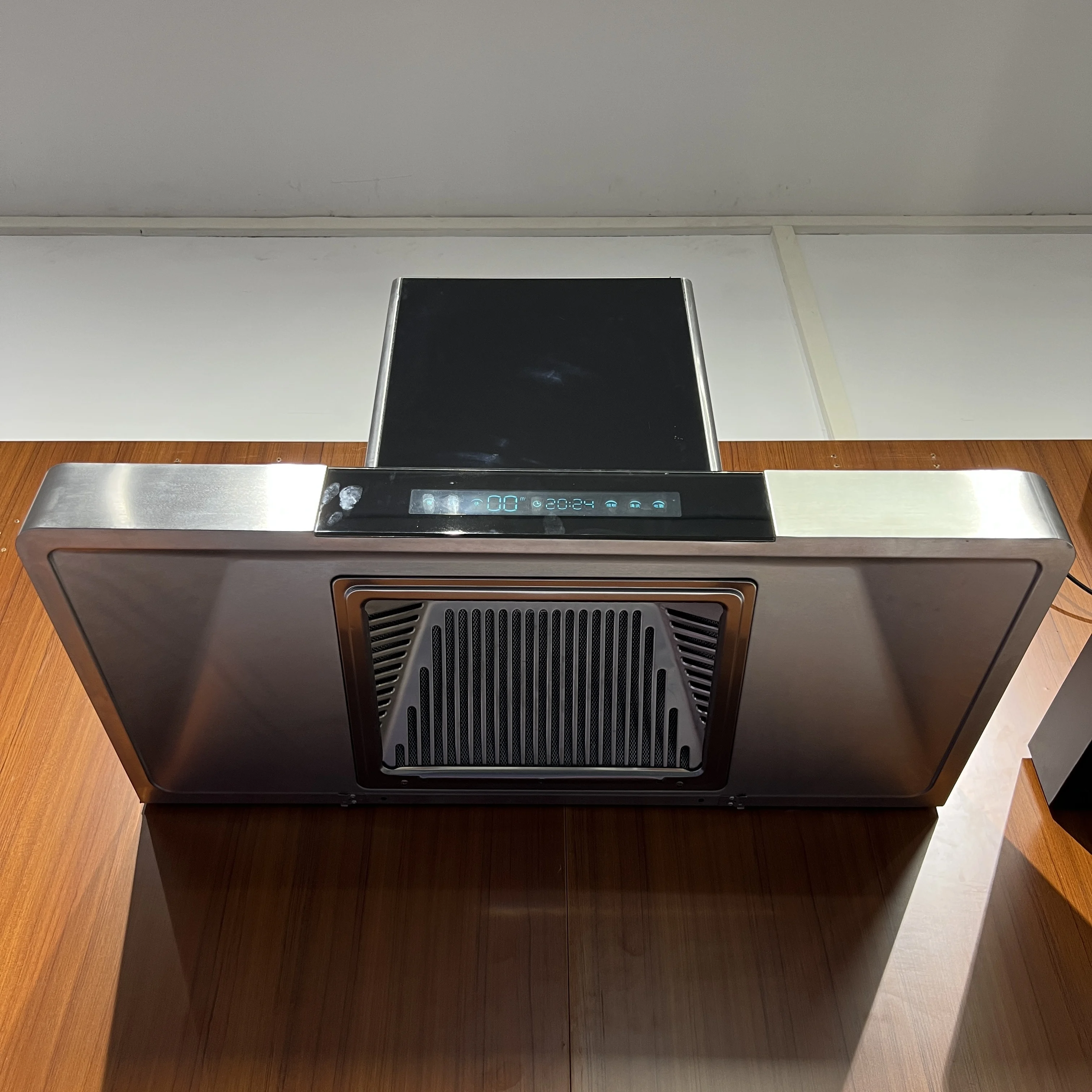 New Style kitchen Stainless steel touch switch intelligent lifting range hood