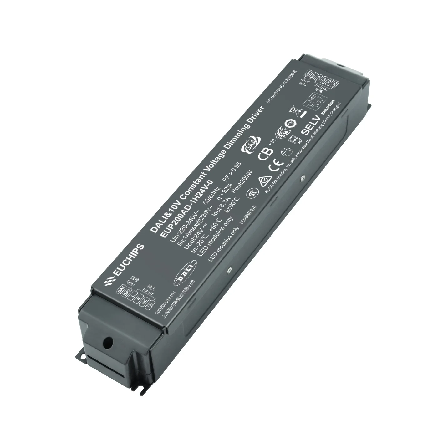 Dali and 1-10V Driver 200W DALI 24V High Power Constant Voltage Led Dali Driver