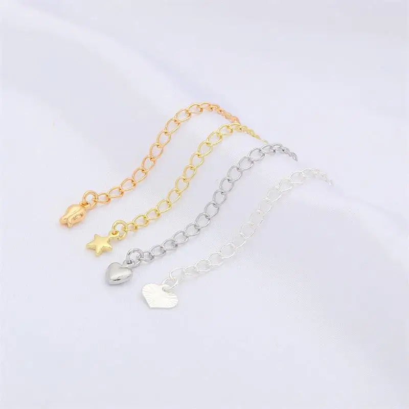 Quzhi 14K сумка Золотой гарантийный Цвет Белый Серебряный хвост цепи наращивание самодельный браслет ожерелье сделай сам ювелирные изделия ручной работы