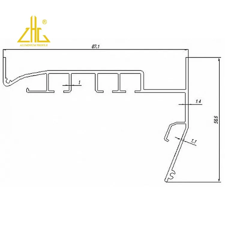 Zhonglian Manufacturing customized high performance aluminium profile stretch ceiling