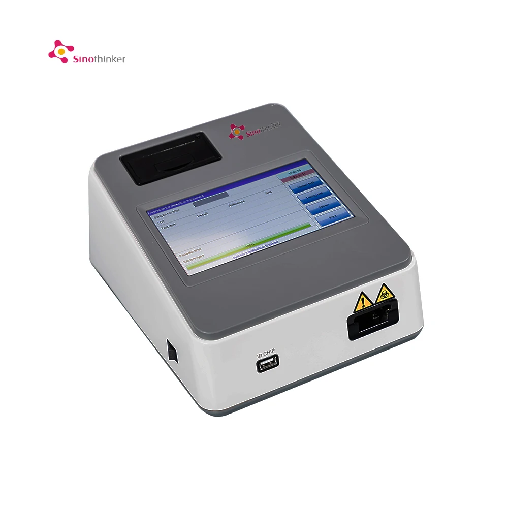 Factory Price Medical Analytical Fluorescence Immunoassay Analyzer for Hba1c Crp Cardiac Troponin D-dimer Testing