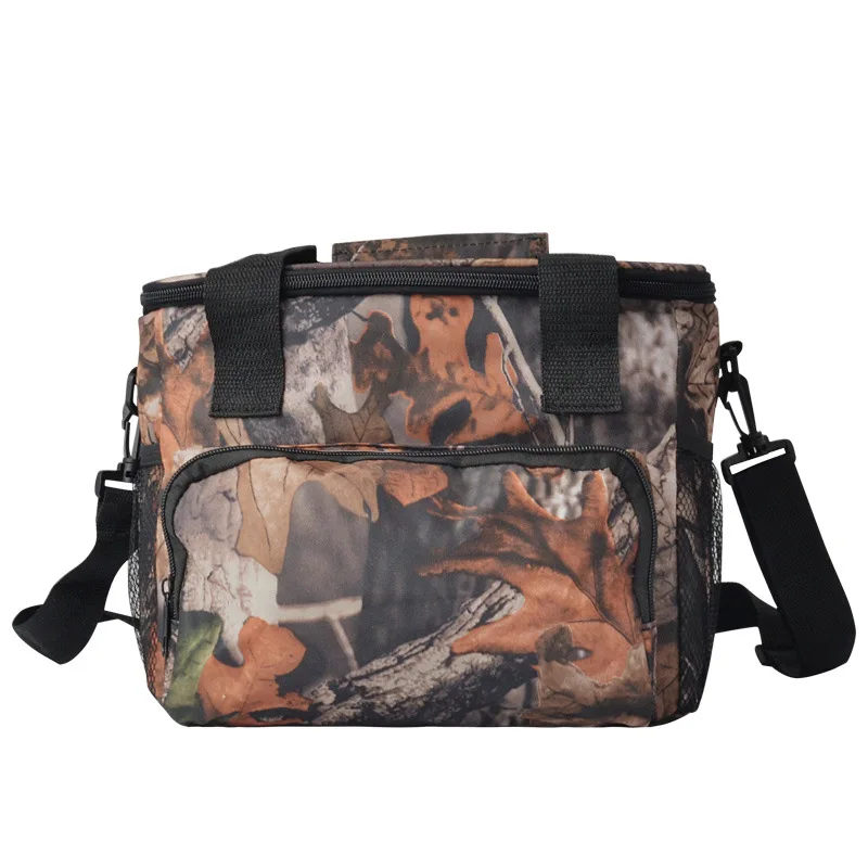 high quality Camouflage Polyester fabric food delivery Insulated Thermal Cooler Bag Picnic insulation Lunch Bag