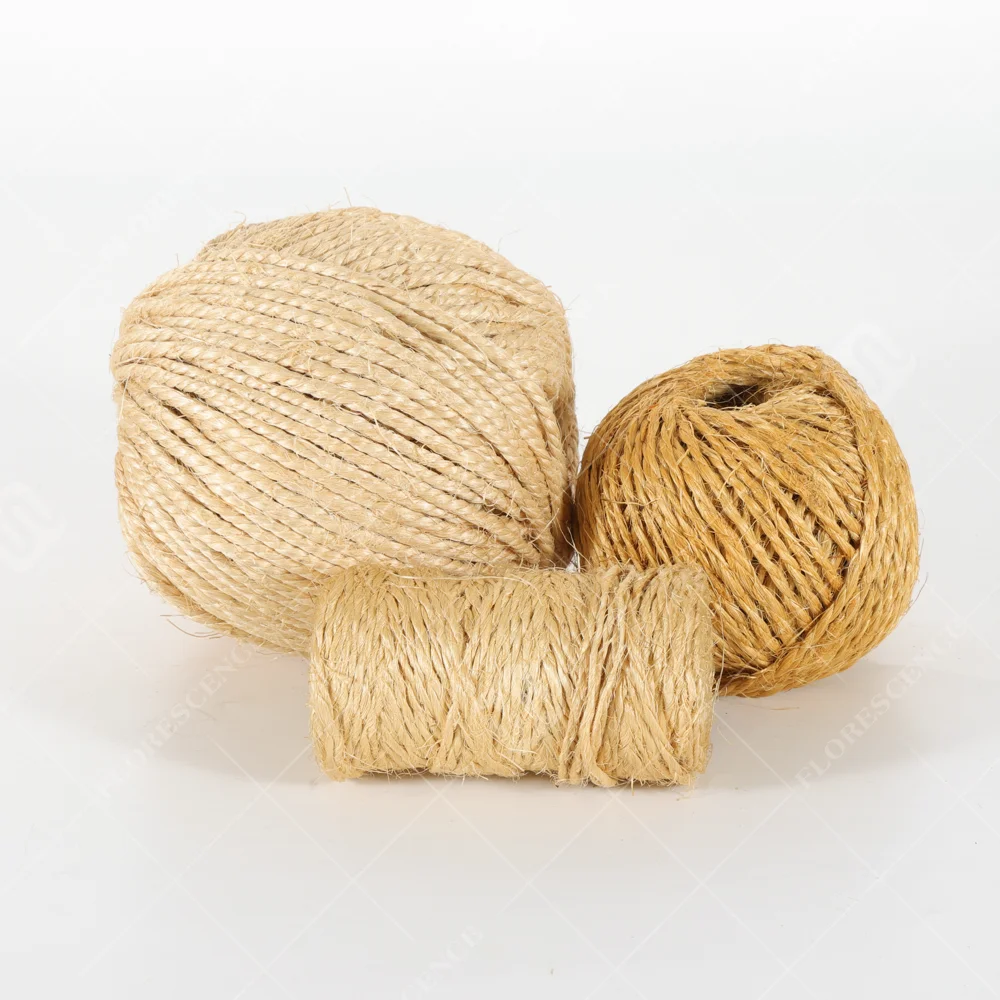 Natural Sisal Twine Jute Twine Rope 3 Ply 4 Ply 100m 200m 500m With Customized Packing