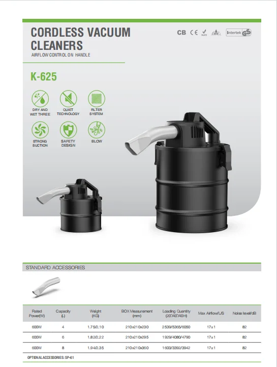 Portable Aspiradoras 3 in 1 Dry and Wet Cordless Light Industrial Multi-purpose Smart Ash Vaccum Cleaner