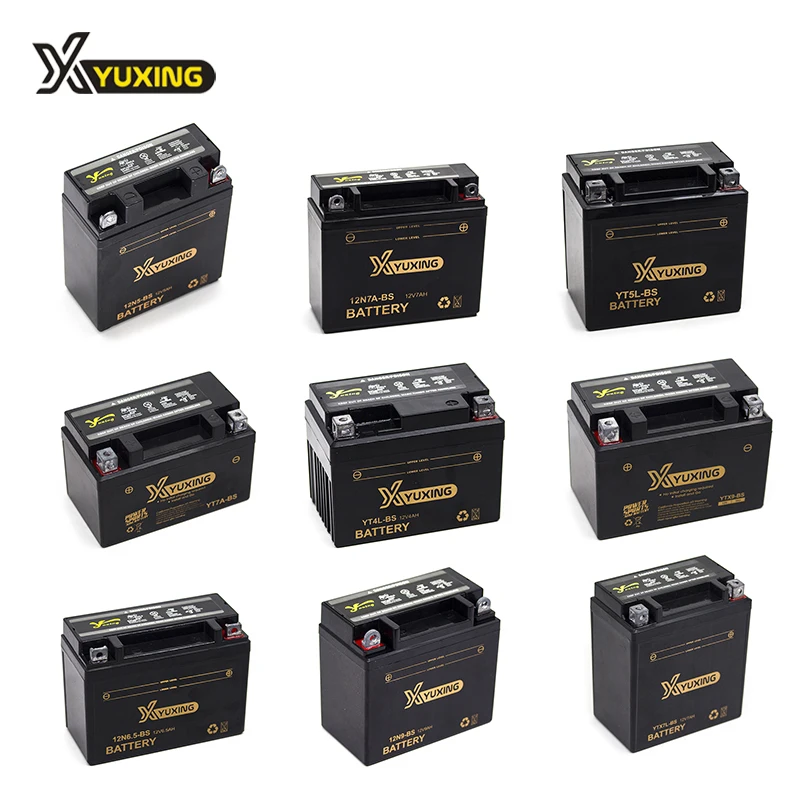 High Quality 50cc 80cc 100cc 125cc 150cc 200cc 250cc Electric 12v Motorcycle Battery