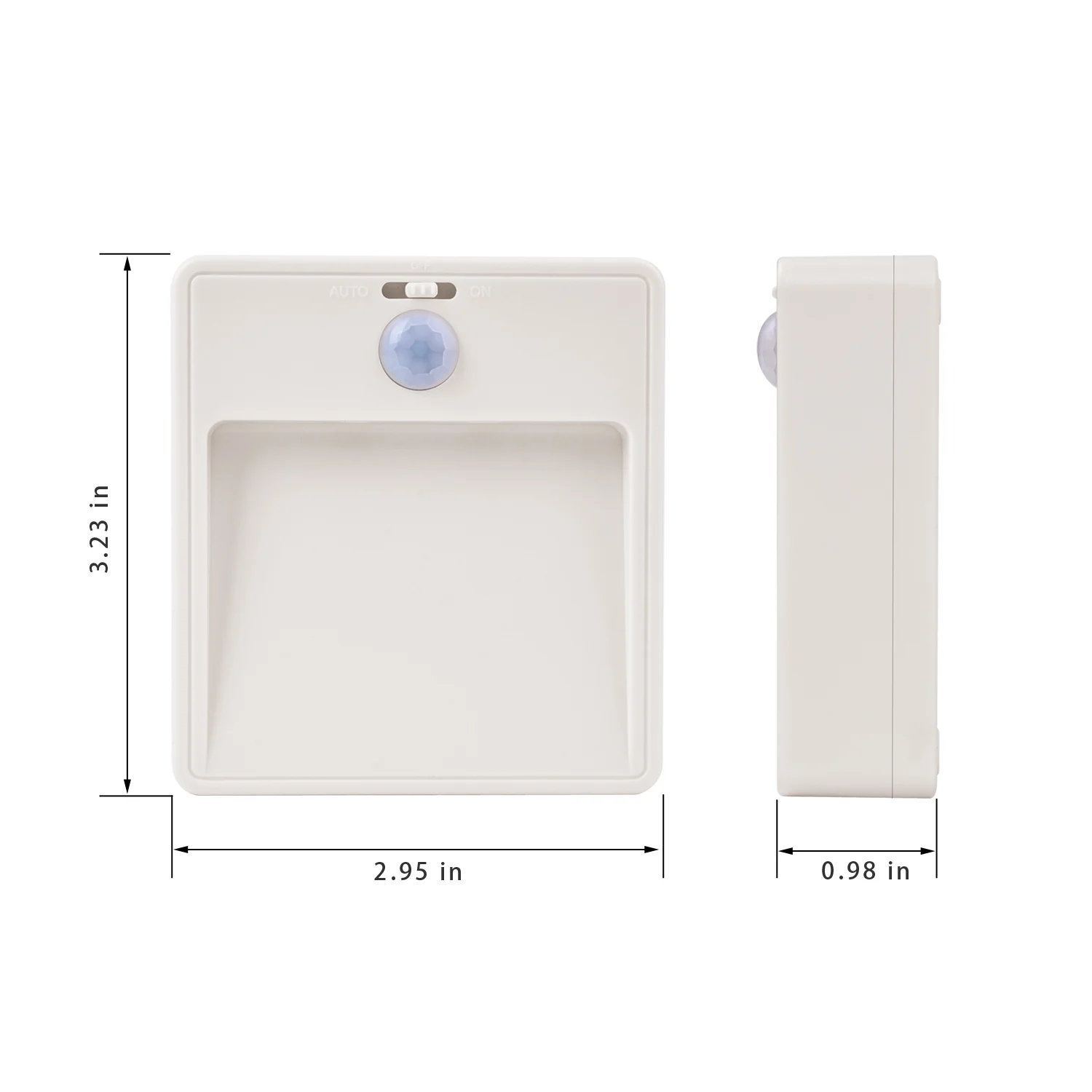 Automatic Human Body Detection Square Infared Motion Sensor Night Light For Stairs Kitchen Kids Bedroom