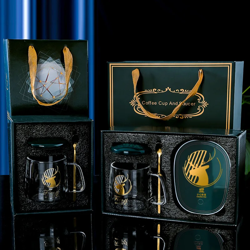 wholesale Custom Gift Set Cup Heating Pad 55 Temperature warmer Control Smart Coffee Mug