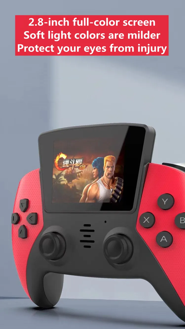 2022 New Arrival D6 gamepad console AV output dual joystick 10 emulators retro double retro GBA arcade video game console