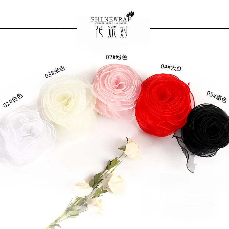 Shinewrap Factory Wholesale 11CM*2M Korean Flower Wrapping Mesh Paper Floral Bouquet Gift Packing Material Mesh Wave Mesh
