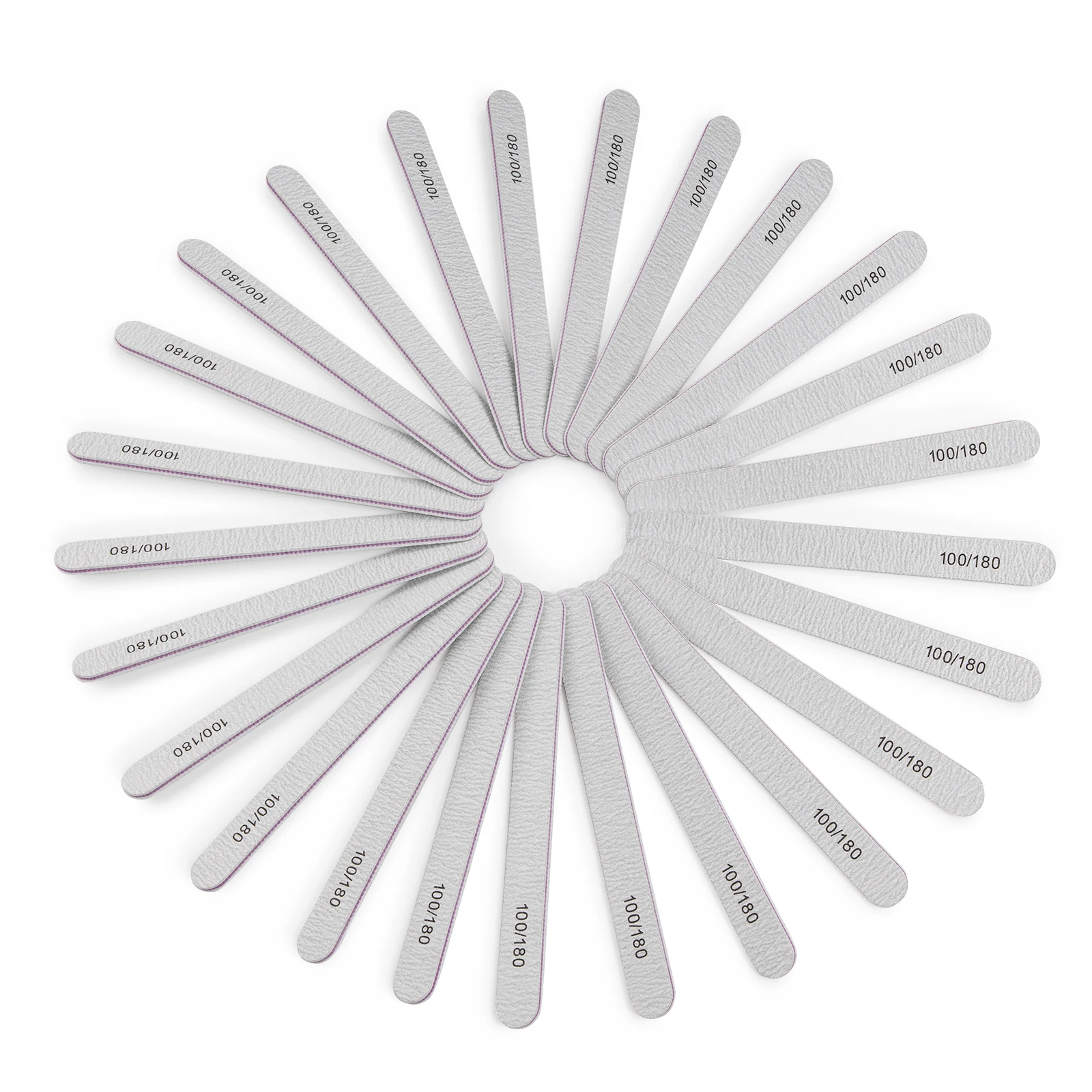 Personalized Custom Logo reusable 100/180 grit 80/80 grit double sided professional nail files