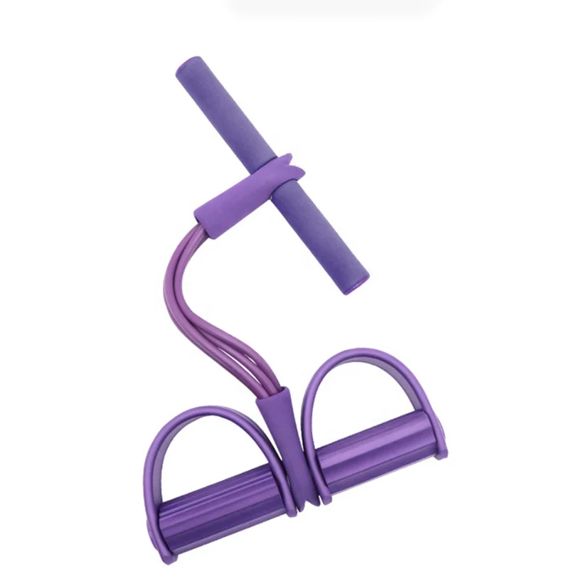 Latex Tube non-slip Foot Pedal Elastic home fitness pull rope