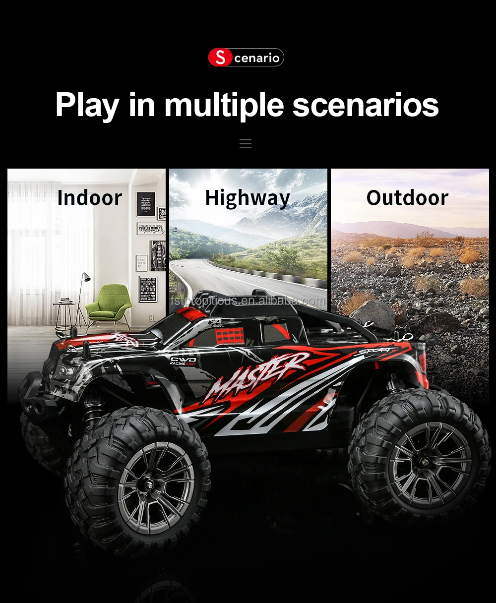 KF11 High Speed Car 2.4G Modular Battery Off Road Car 20 Mins Play Time Kids Toy Rc Drift Car With 7.4v 850mah Battery
