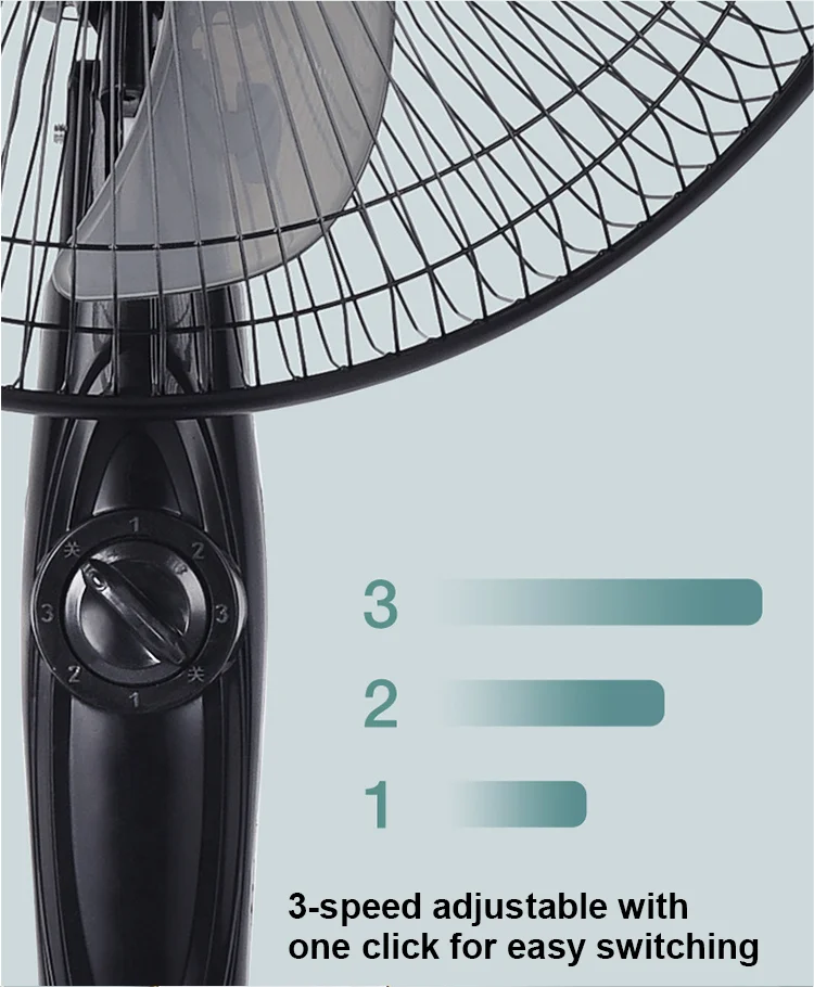 Factory Price OEM AC DC Big Electric Standing metal Fan 12V DC 16 Inch Solar Fan