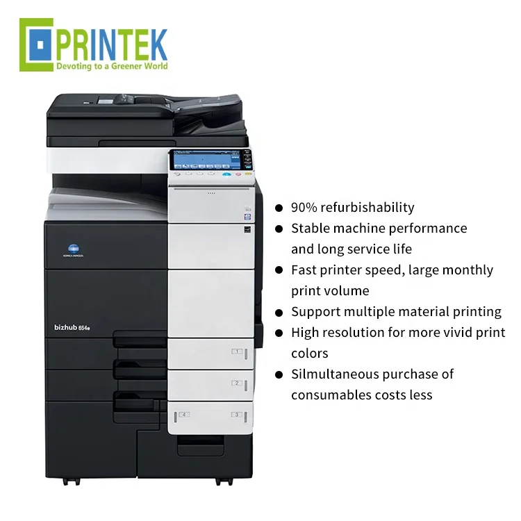 Multi Function Remanufactured Used Copier and Printer Machine For Konica Minolta Bizhub Bh 227 287