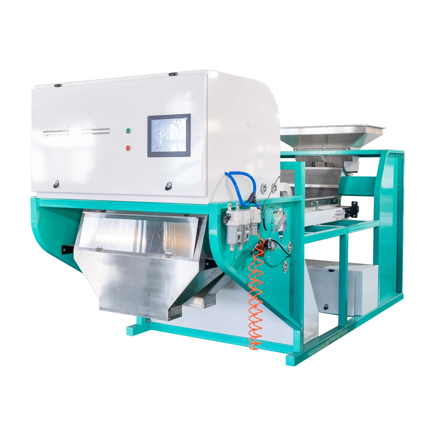Intelligent CCD belt color sorter machine for white lotus seeds