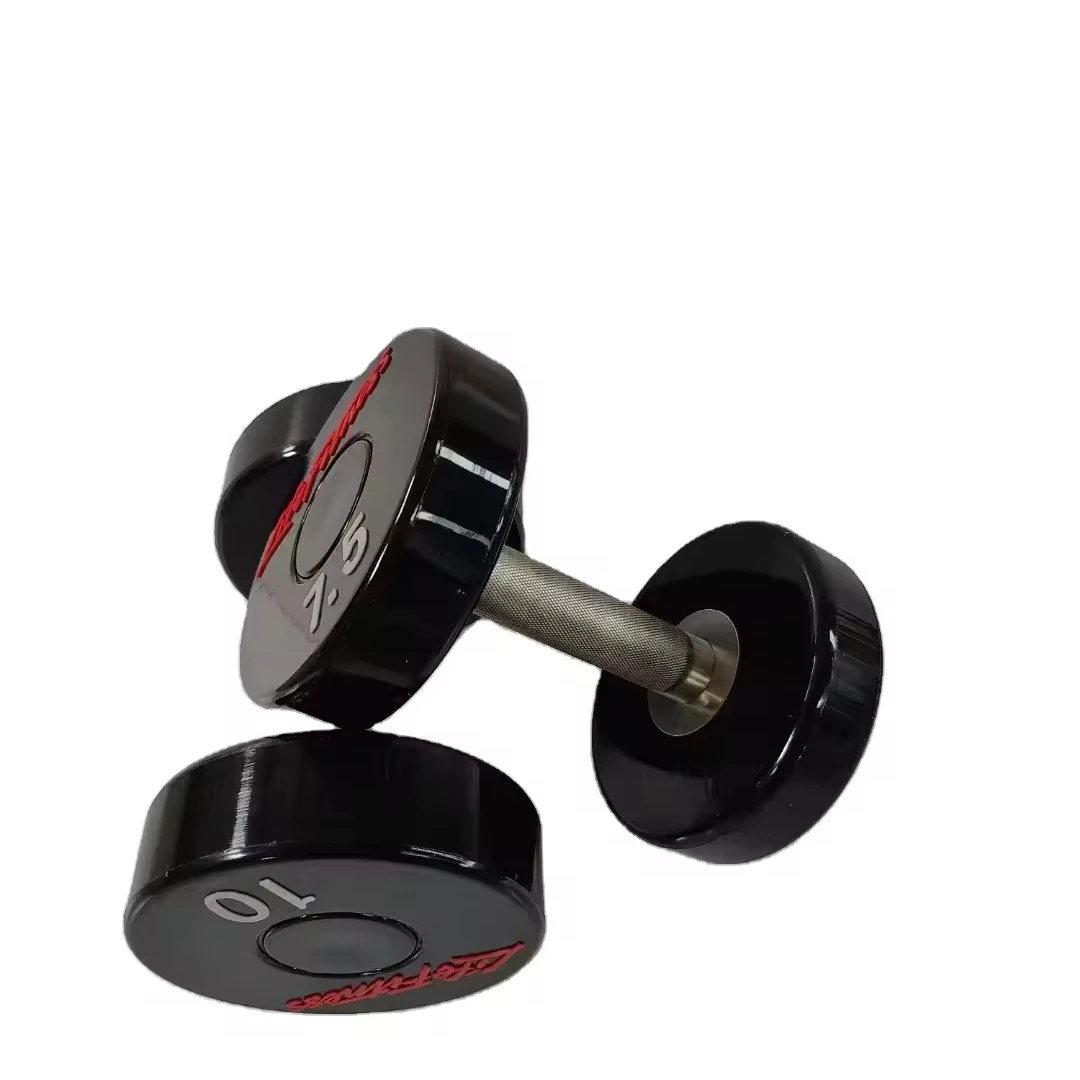 Factory directly  sets 2.5  50kg Commercial gym Fitness Equipment free Weights round Rubber Coated round head dumbbells
