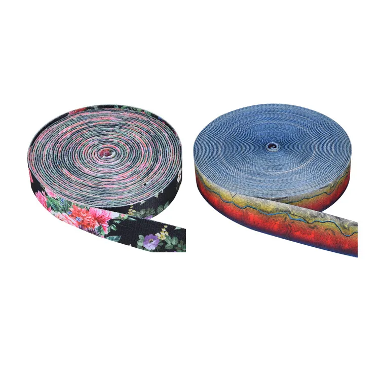 Factory Wholesale Custom 1Cm-10Cm Width Flat Polyester Cotton Webbing Tape For Leash