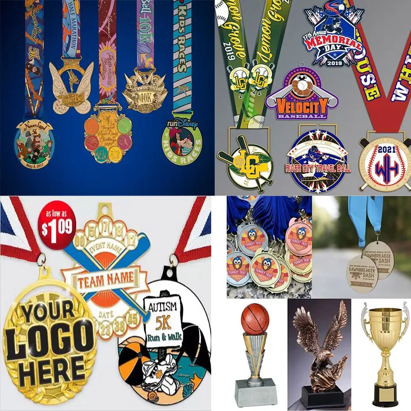 Custom Music Awards Medal Latin Dance Race Award Gymnastics Cheerleading Medals 3D Bespoke Medals With Ribbon