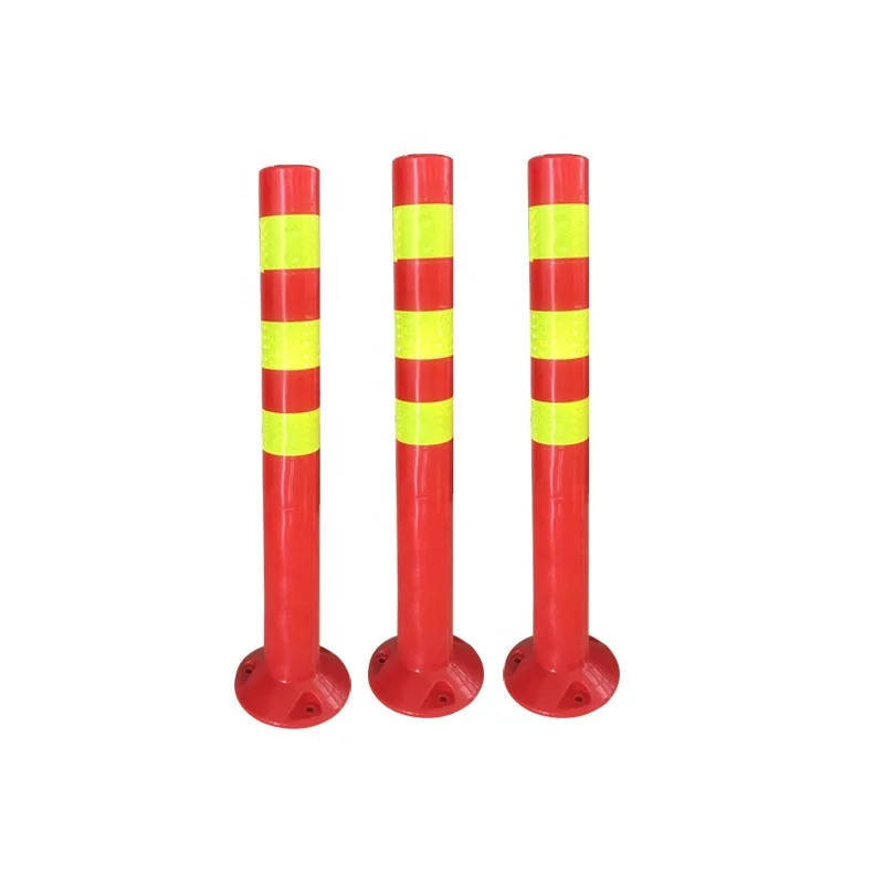 Plastic warning column PU elastic column high quality isolation pile EVA anti-collision post tumbler traffic facilities