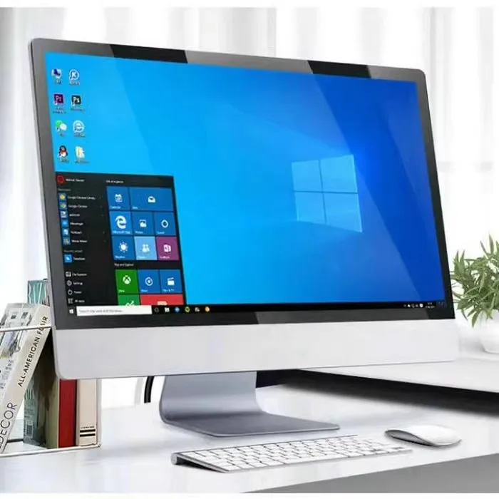 Factory customized high configuration AIO lift rotary stand all-in-one PC 24 inch desktop computer with optical drive camera