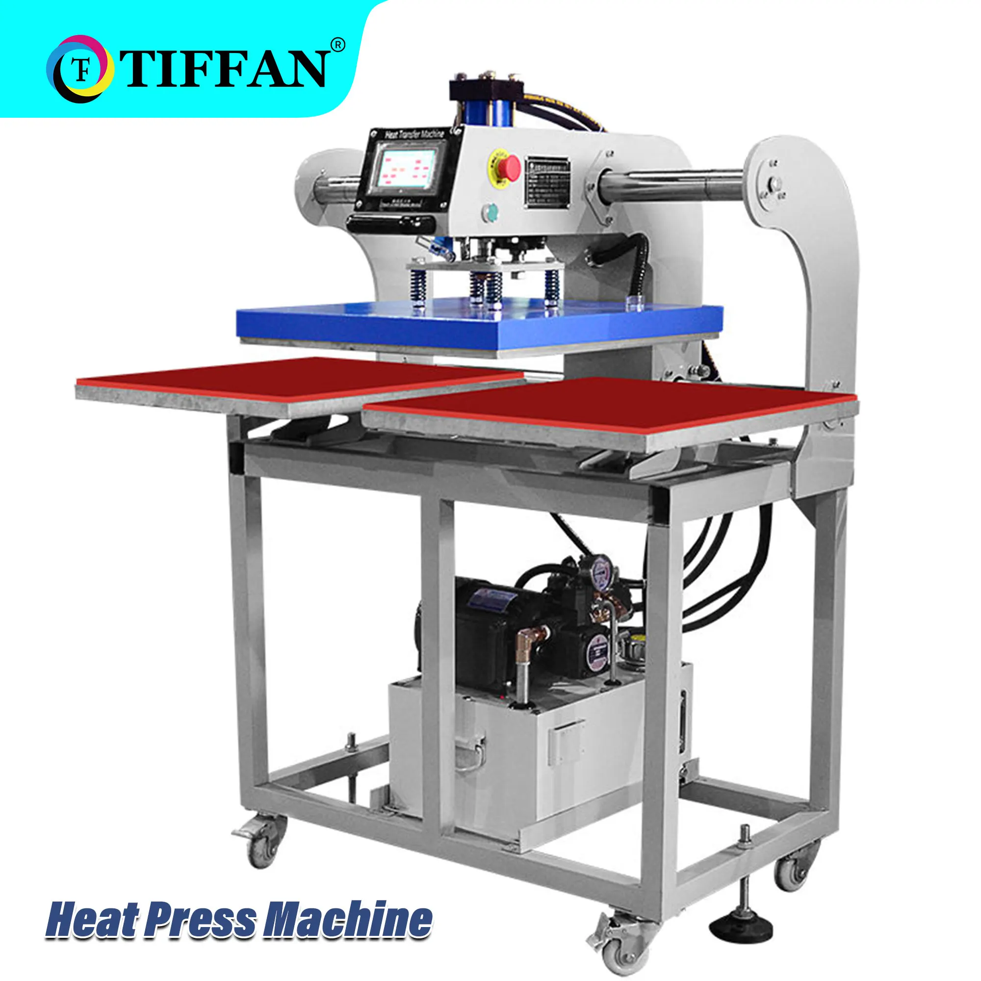 TIFFAN Fully Automatic Oil Hydraulic Multifunctional Heat Press Machines 16X20 40X50 Heat Press Machines Slide Auto Open