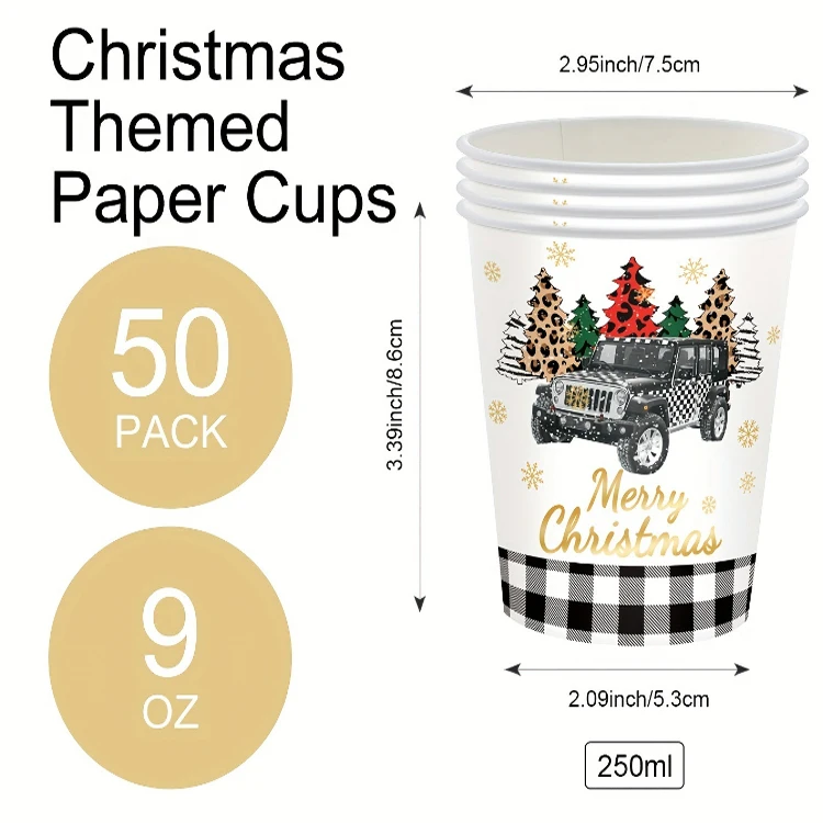 Hot Promotional Manufacture china cheap price Christmas paper water based bubble tea cups
