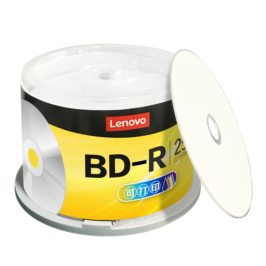 Прямая продажа, оригинальные лицензионные 25g Bd-r пустые архивные диски для Lenovo, 50 шт. бочонка в упаковке