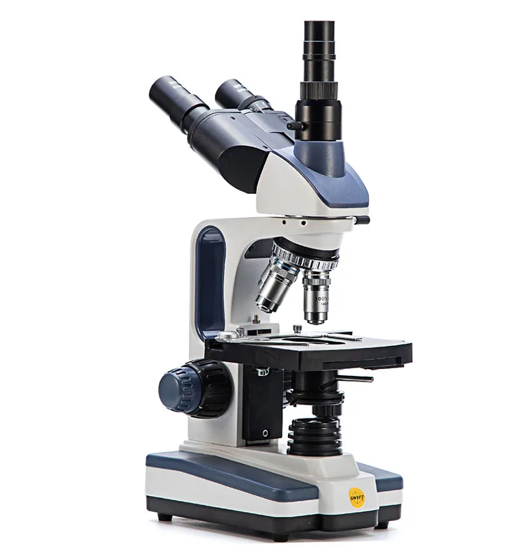 SWIFT-SW350T Hot Sale High Quality Trinocular 4X/10X/40X/100X Zoom Microscope with Eyepiece and C-Mount Dual-Purpose Adapter