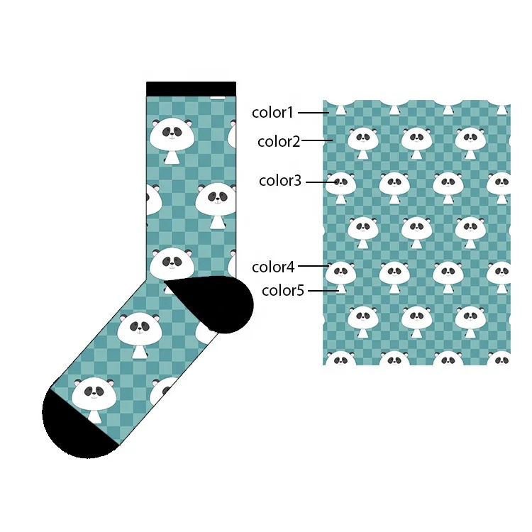 Wholesale Personality Teeth Graphic Mid Calf Socks Men Unisex Funny Cotton Custom Logo Crew Socks