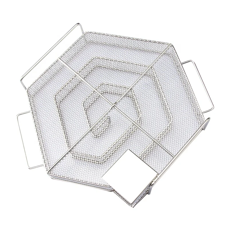 Outdoor stainless steel barbecue tool multi-family non-stick smoke grill grill net