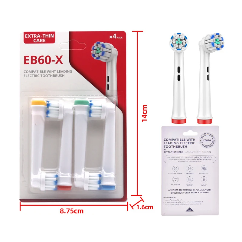 Oral Replaceable Toothbrush Heads Manufacturer Factory Outlet Bulk Custom Color Dupont Soft electric toothbrush head