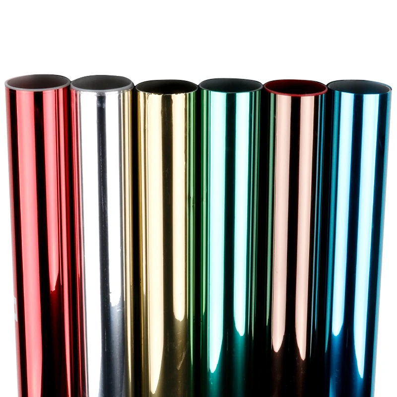 99% UV Rejection Heat Insulation Metallized Polyester Reflective Mylar One Way Mirror Building Window Film