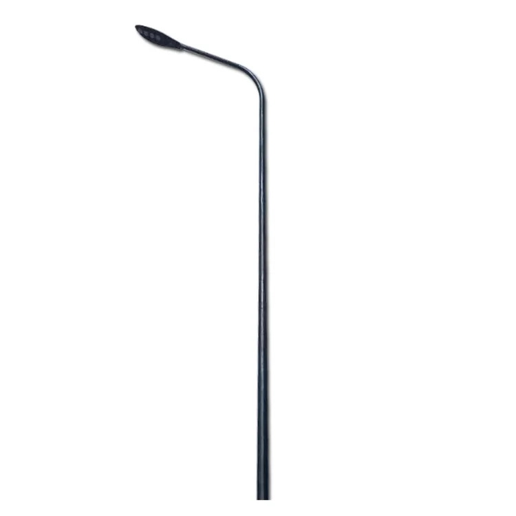 Curved Arm Factory Custom Outdoor Steel Galvanized Light Pole Made in China LED Street Lamp Pole