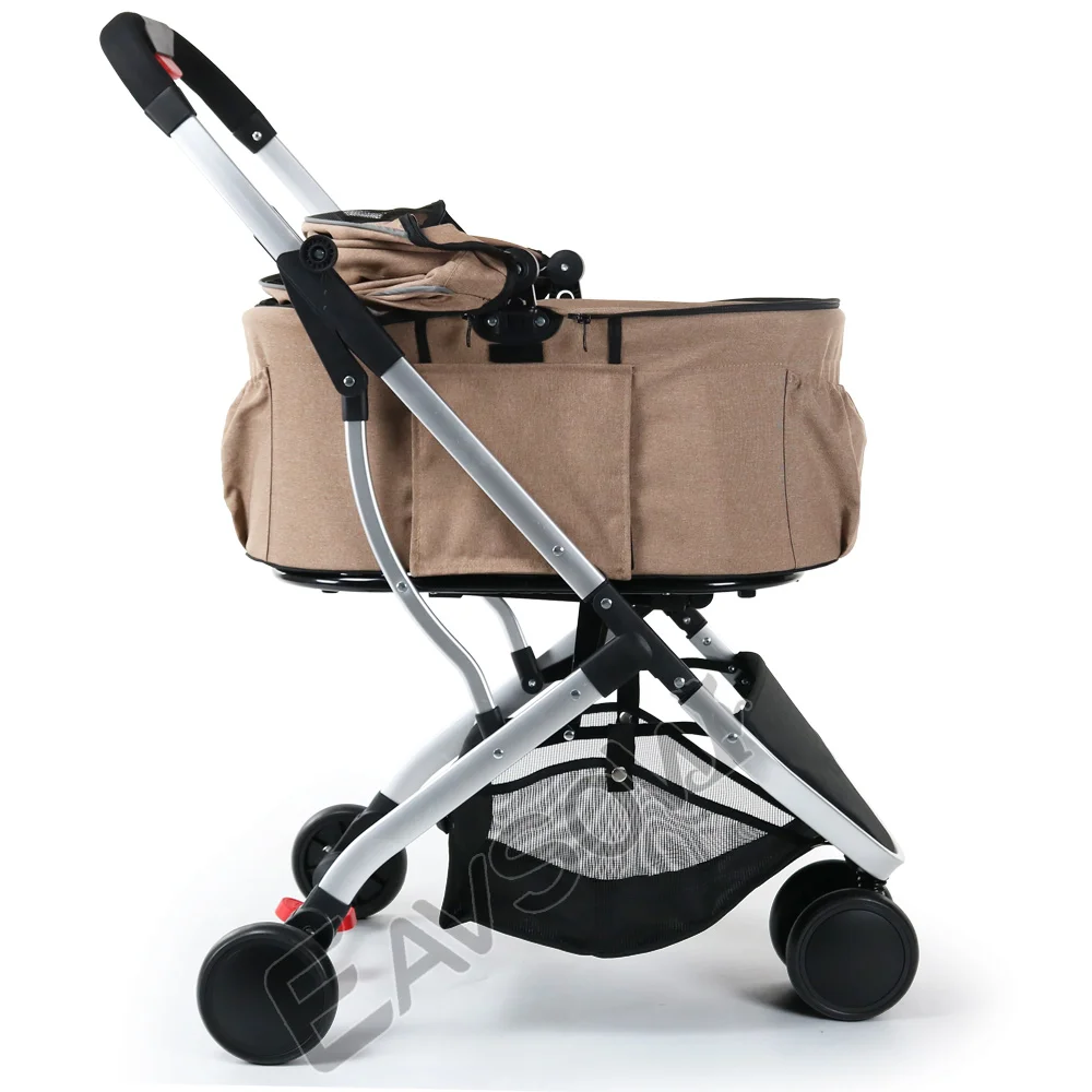 
GS-666 Luxury Aluminum easy fold up puppy buggy 