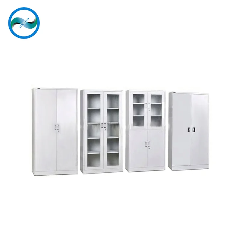 Filing Lockable Cabinet Customized Hot Sale Office Furniture, Stainless Steel Metal Wooden + White Color with Door 22mm