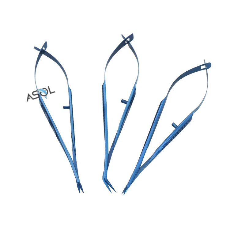 Профессиональные медицинские приборы угловые ножницы для офтальмологической хирургии