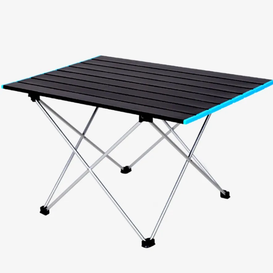 Ultralight Aluminum Frame Roll up Camping Table Portable Folding Camping Desk for Outdoor Picnic Party BBQ barbecue