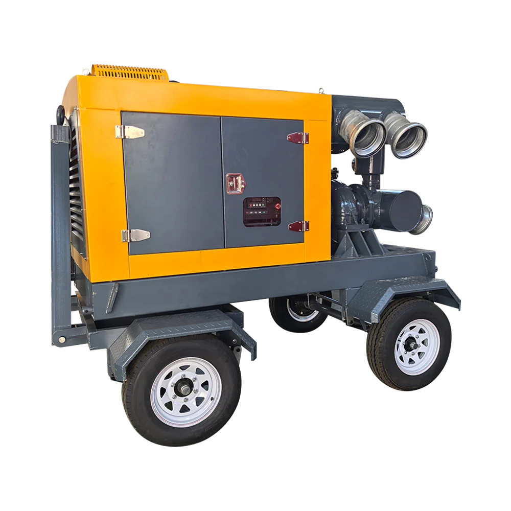 Centrifugal intelligent control diesel engine drives high vacuum cast iron water pump