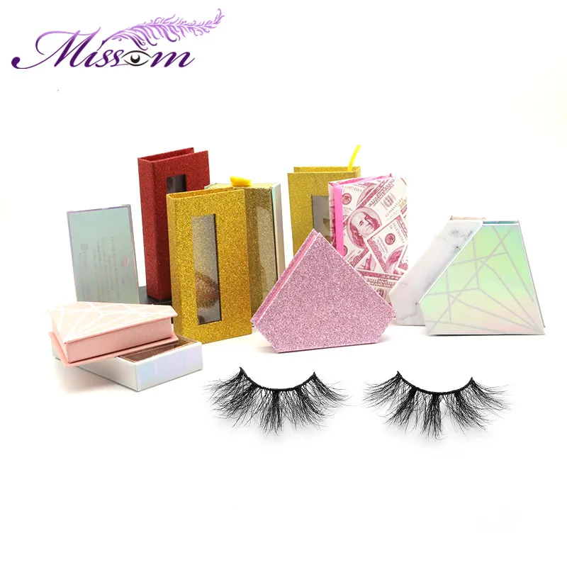 China Good Quality Crossing 3D Mink Fur Lashes 25mm Mink Strip Eyelash
