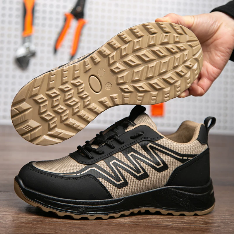 2024 Anti-smash Insulation 6kv Safety Shoes Anti Puncture PU Injection Outsole Breathable Mesh Work Boots