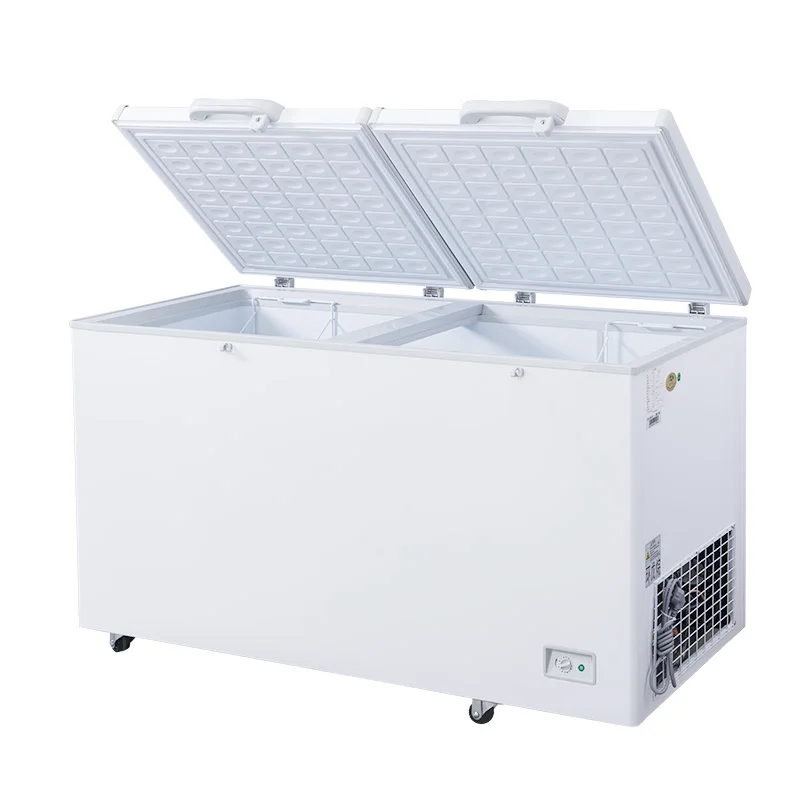 Supermarket Refrigerator and freezer Commercial Ice Cream Double door chest deep fridge Freezer
