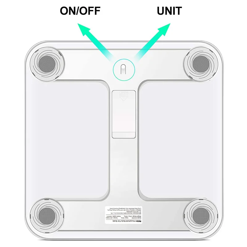 Household Mini Personal Bluetooth Smart Digital Bathroom Weight Scale Body Fat Analyzer