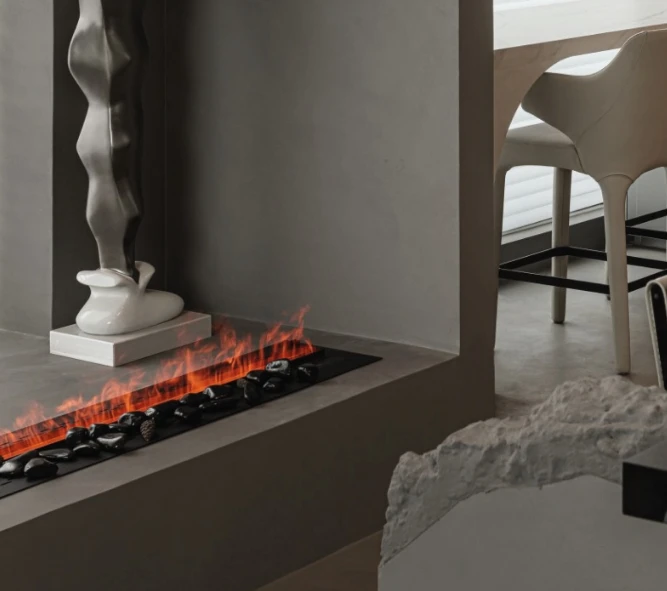 3D water steam electric indoor fireplace modern 64 colors flame decorative vapor fireplace remote control for living room decor