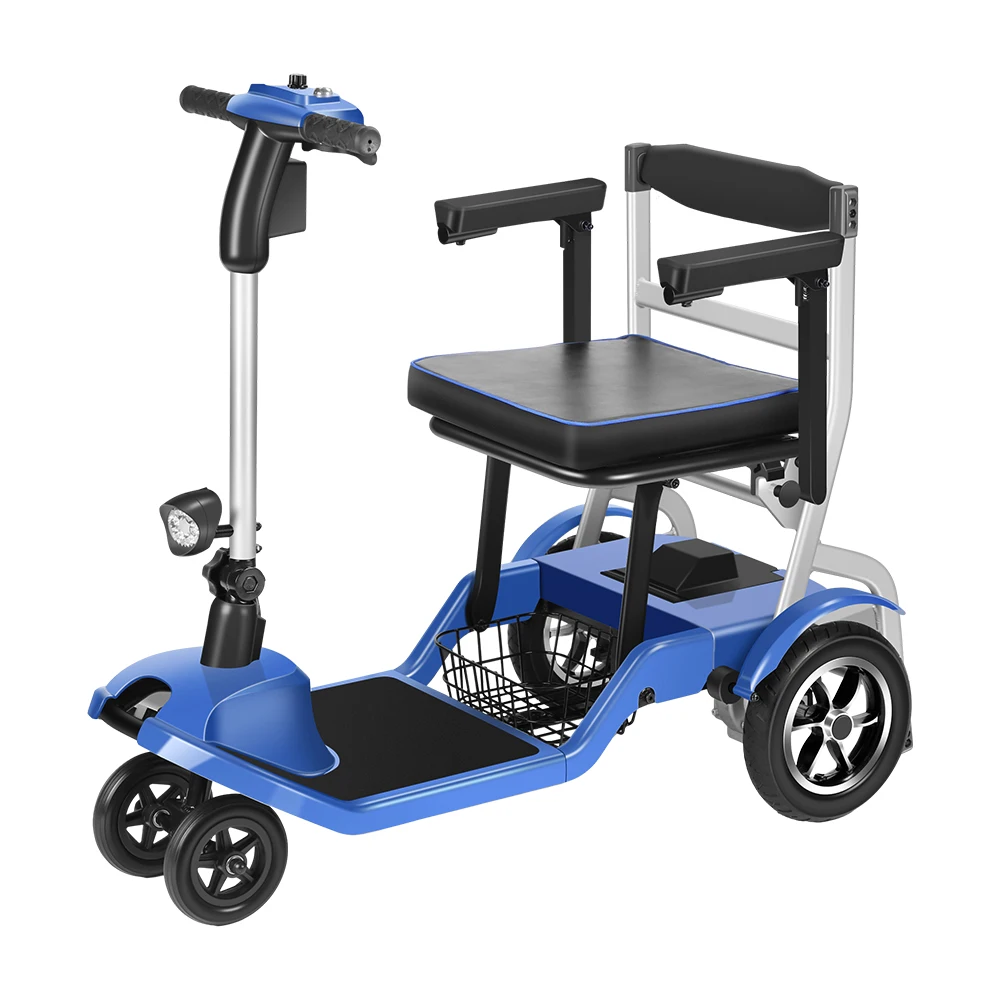 Easy For Travel 120KG Load Capacity Ultra Lightweight Airlines Approved Mobility Scooter For The Elderly